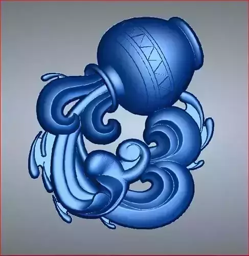 AQUARIUS pendant zodiac