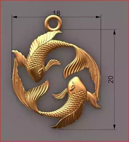 pisces pendant zodiac