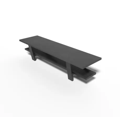 Long Table Free low-poly 3D model