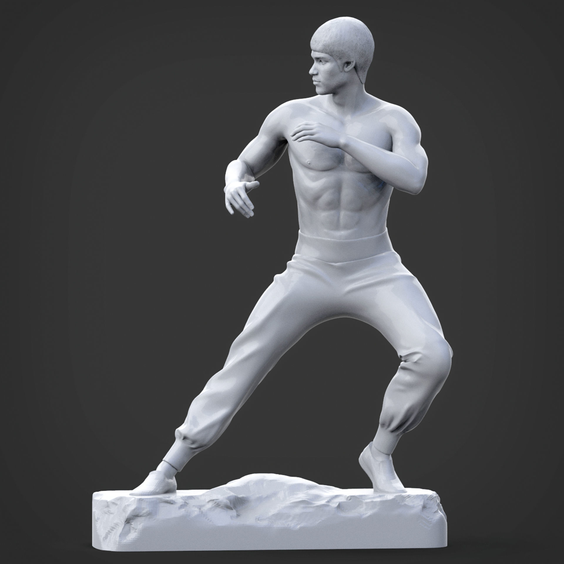 BRUCE LEE 3D Printable 3S 3D print model_4
