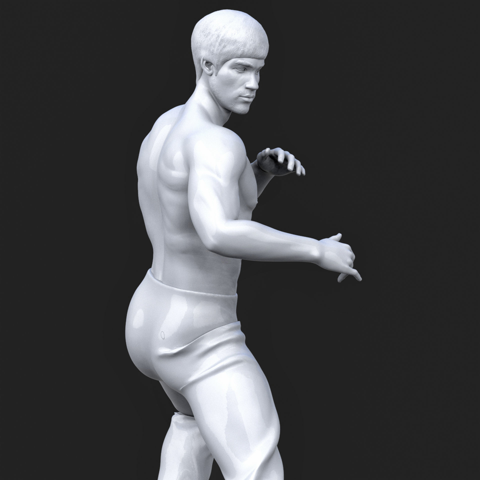 BRUCE LEE 3D Printable 3S 3D print model_13