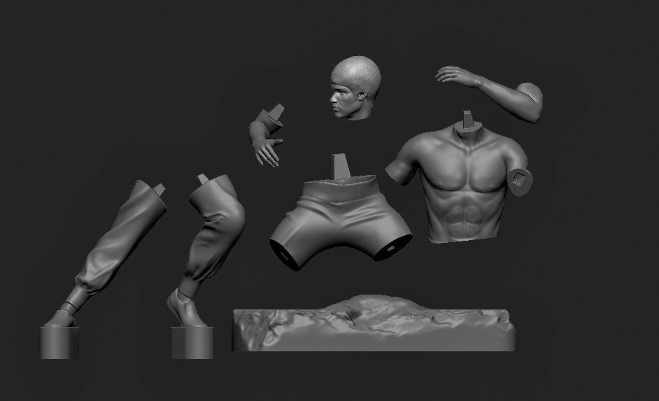 BRUCE LEE 3D Printable 3S 3D print model_2