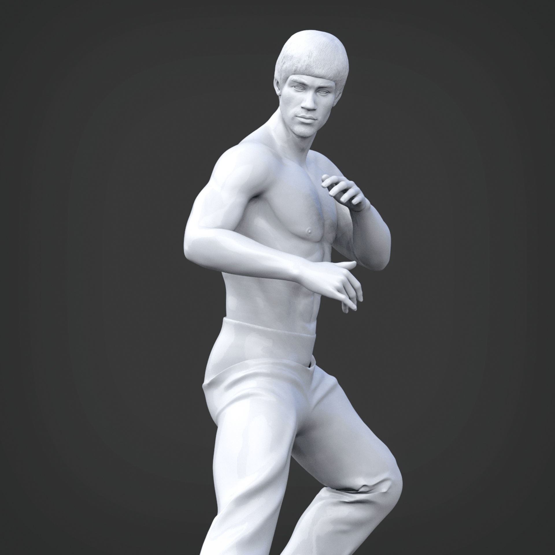 BRUCE LEE 3D Printable 3S 3D print model_12