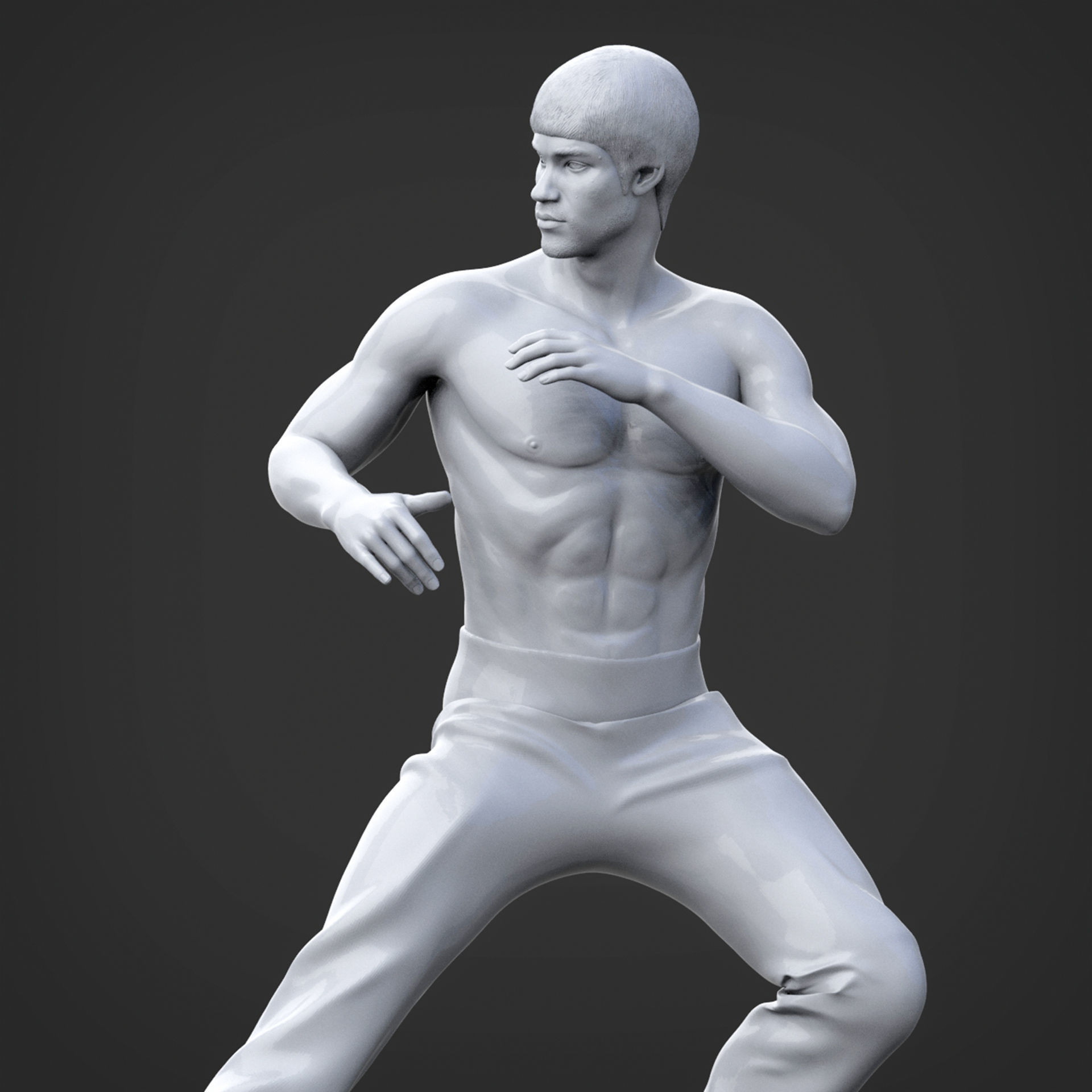 BRUCE LEE 3D Printable 3S 3D print model_11