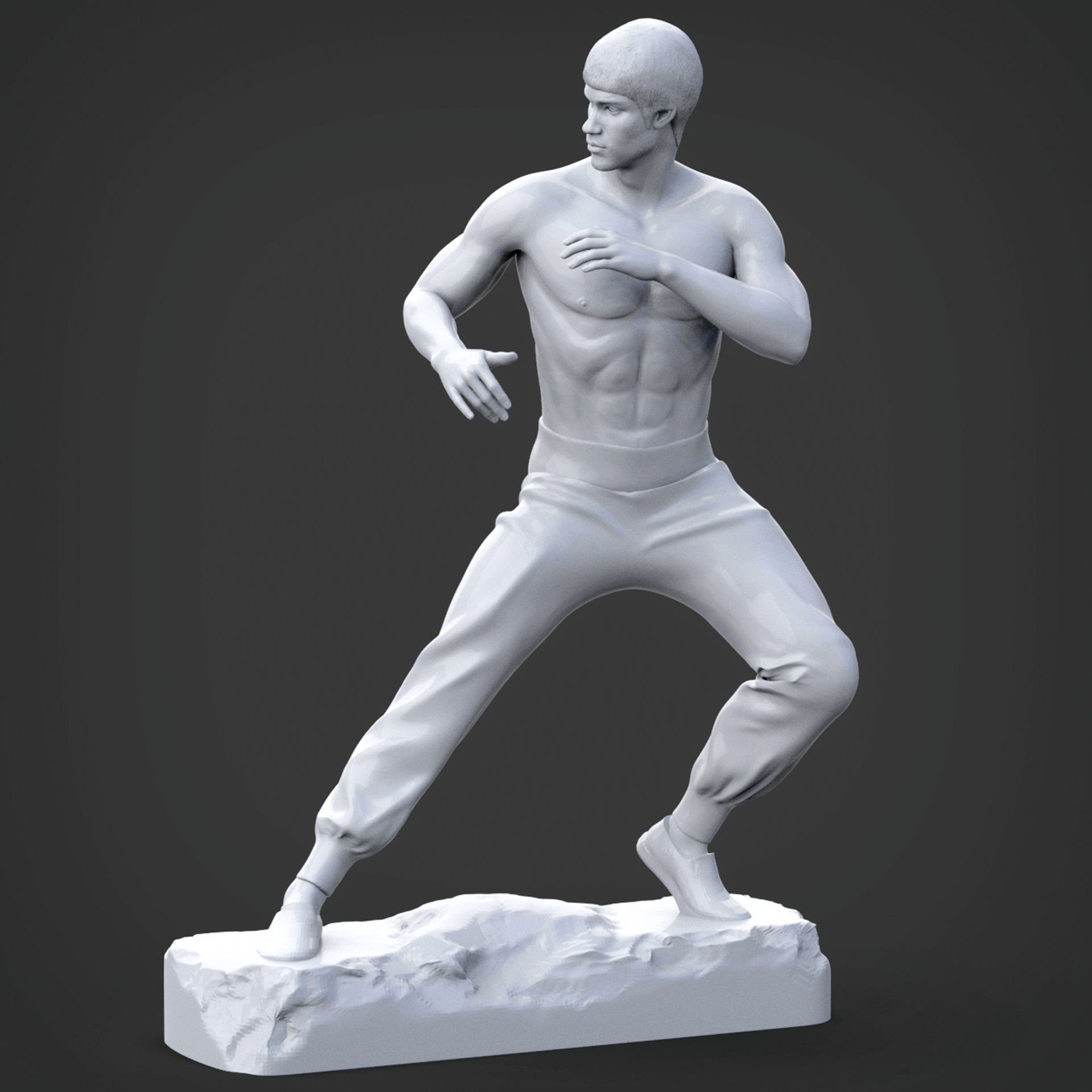 BRUCE LEE 3D Printable 3S 3D print model_3