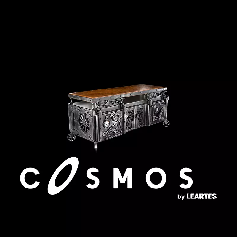 Steampunk TV Unit Low-poly 3D model_0