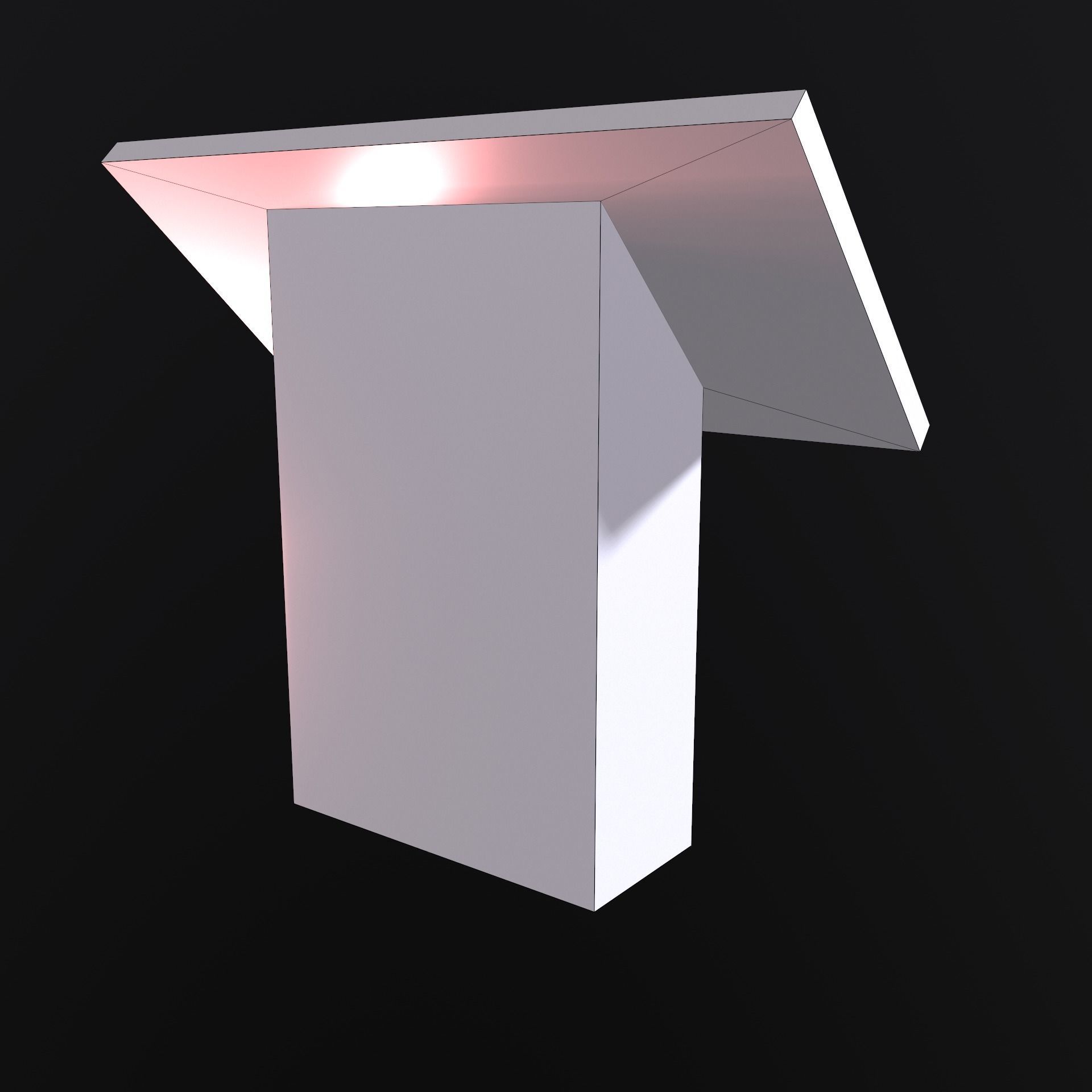 Sci-fi terminal Low-poly 3D model_10