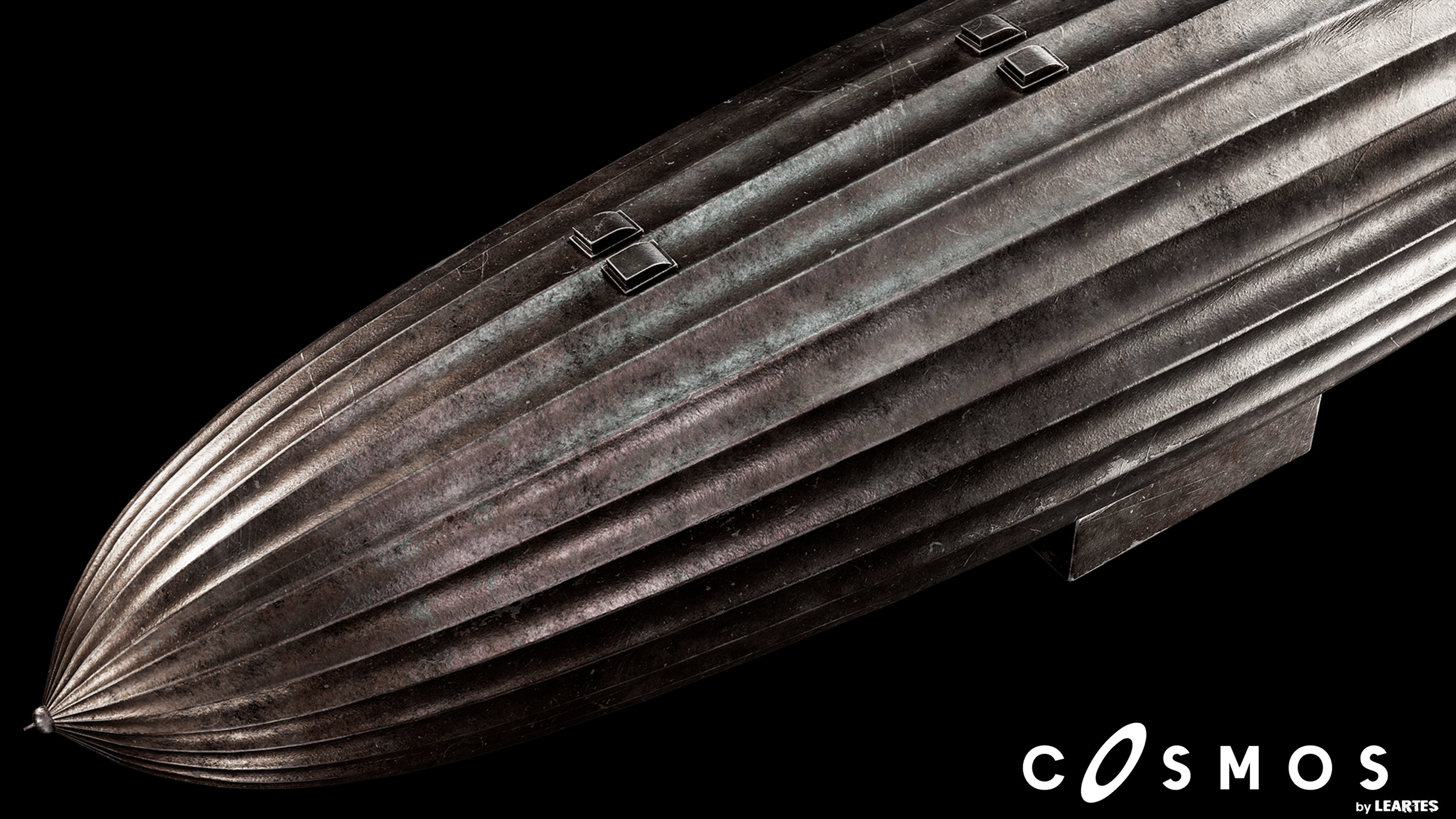 Steampunk Mini Zeppelin Low-poly 3D model_2