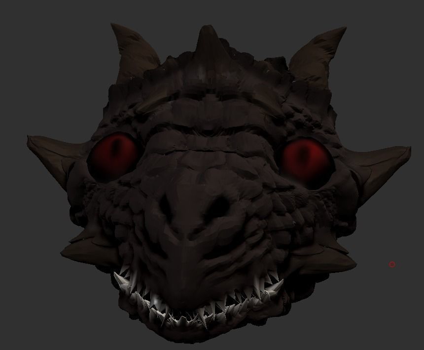 Stone Dragon 3D model_4