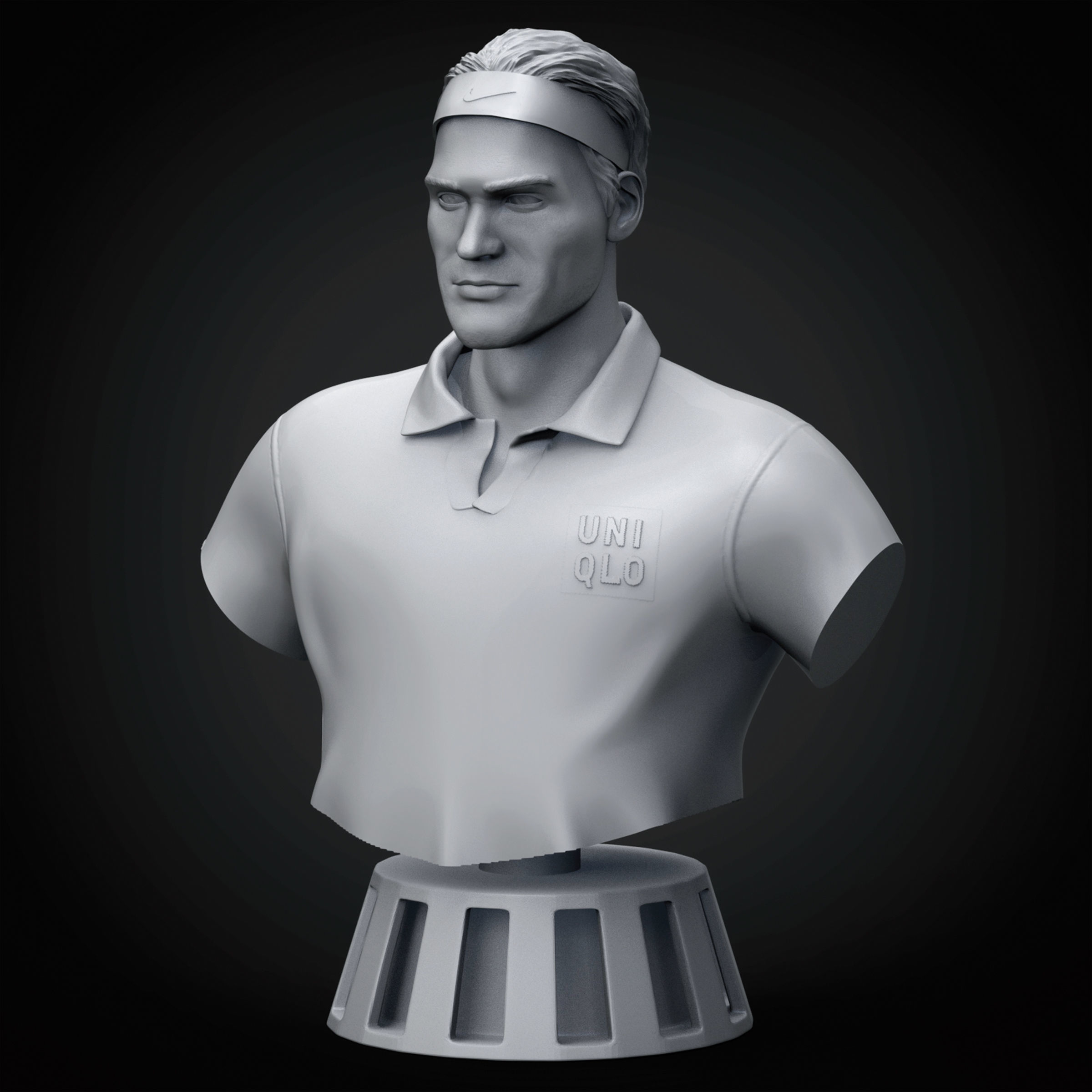 Roger Federer 3D Printable 3D model 3D printable | CGTrader