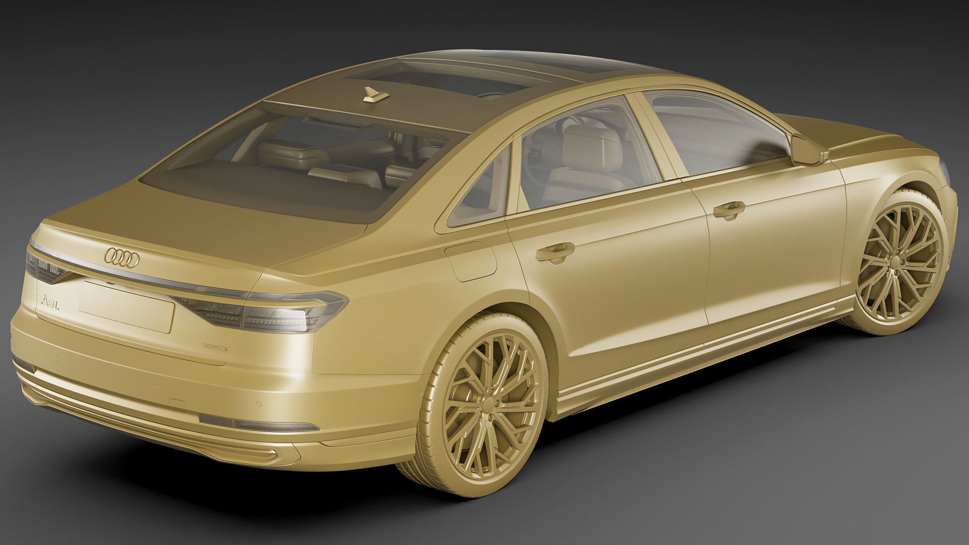 Audi A8 and A8L 2022 3D model_32