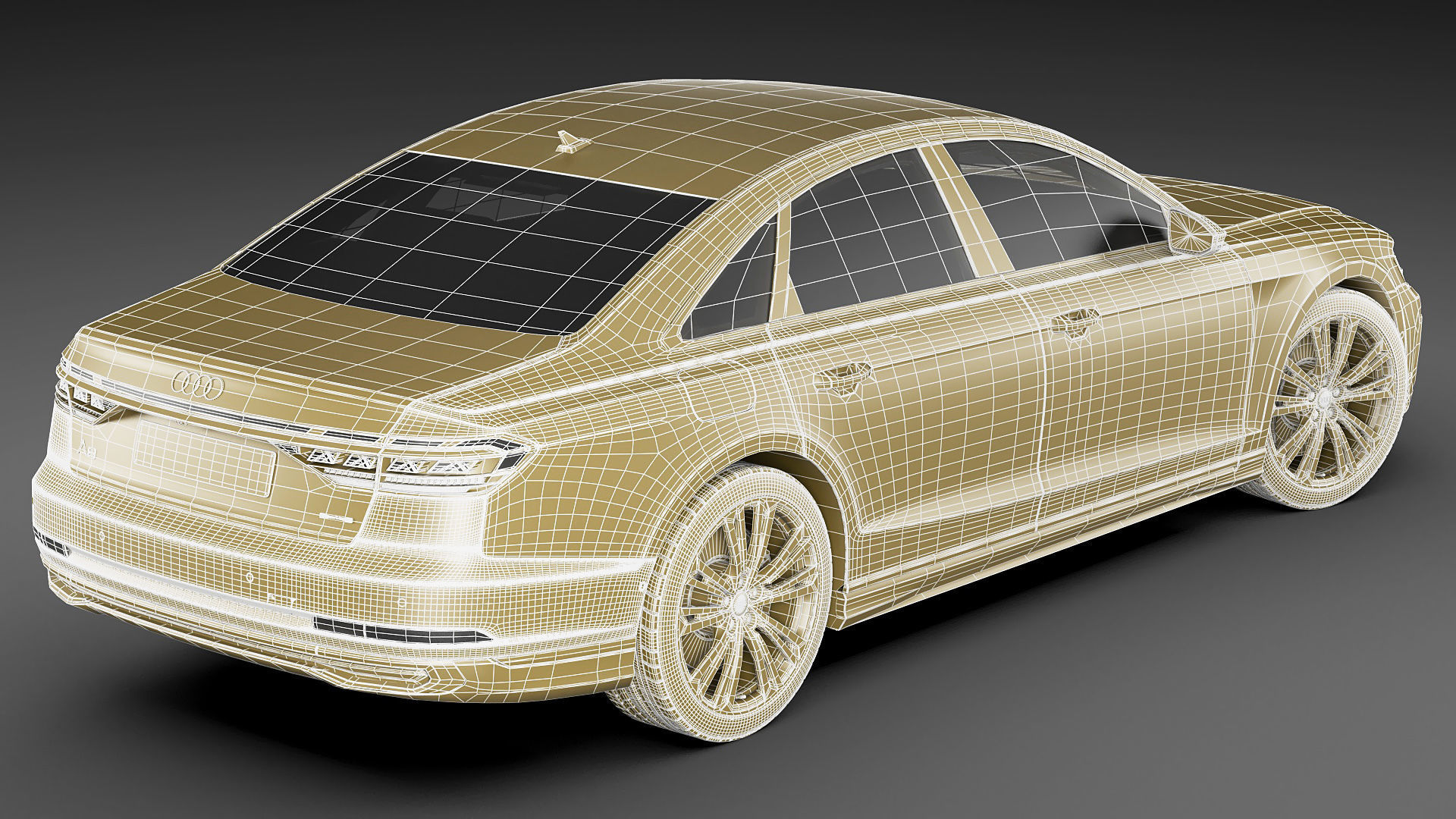 Audi A8 and A8L 2022 3D model_37