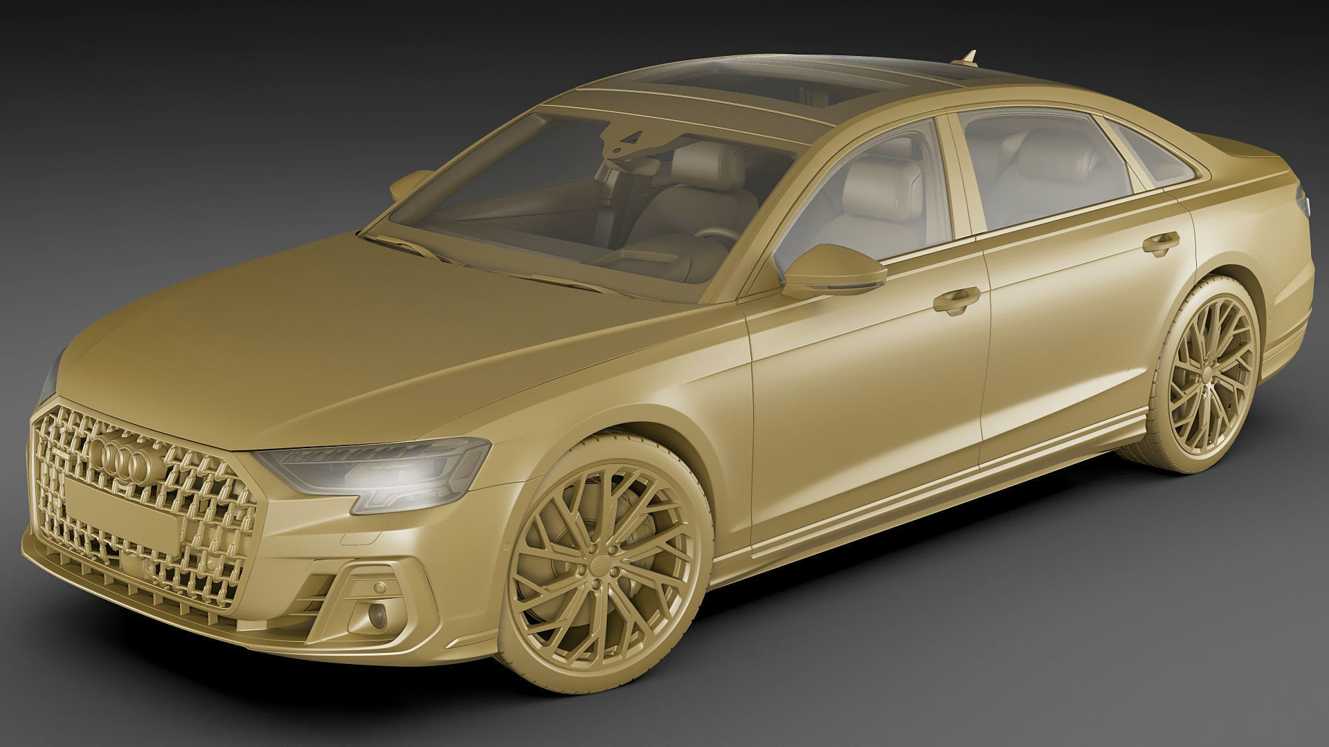 Audi A8 and A8L 2022 3D model_30