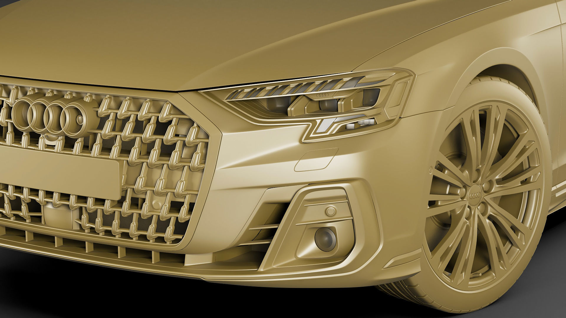 Audi A8 and A8L 2022 3D model_33