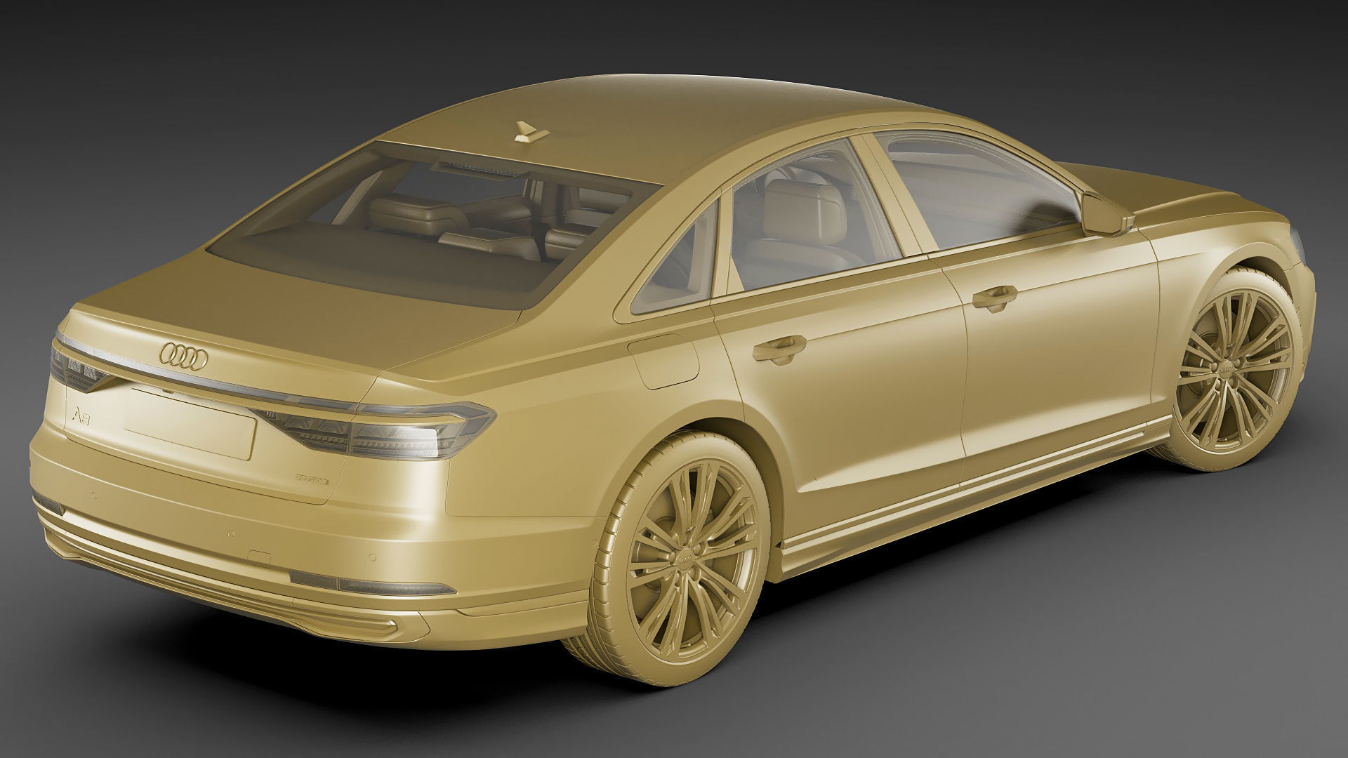 Audi A8 and A8L 2022 3D model_31