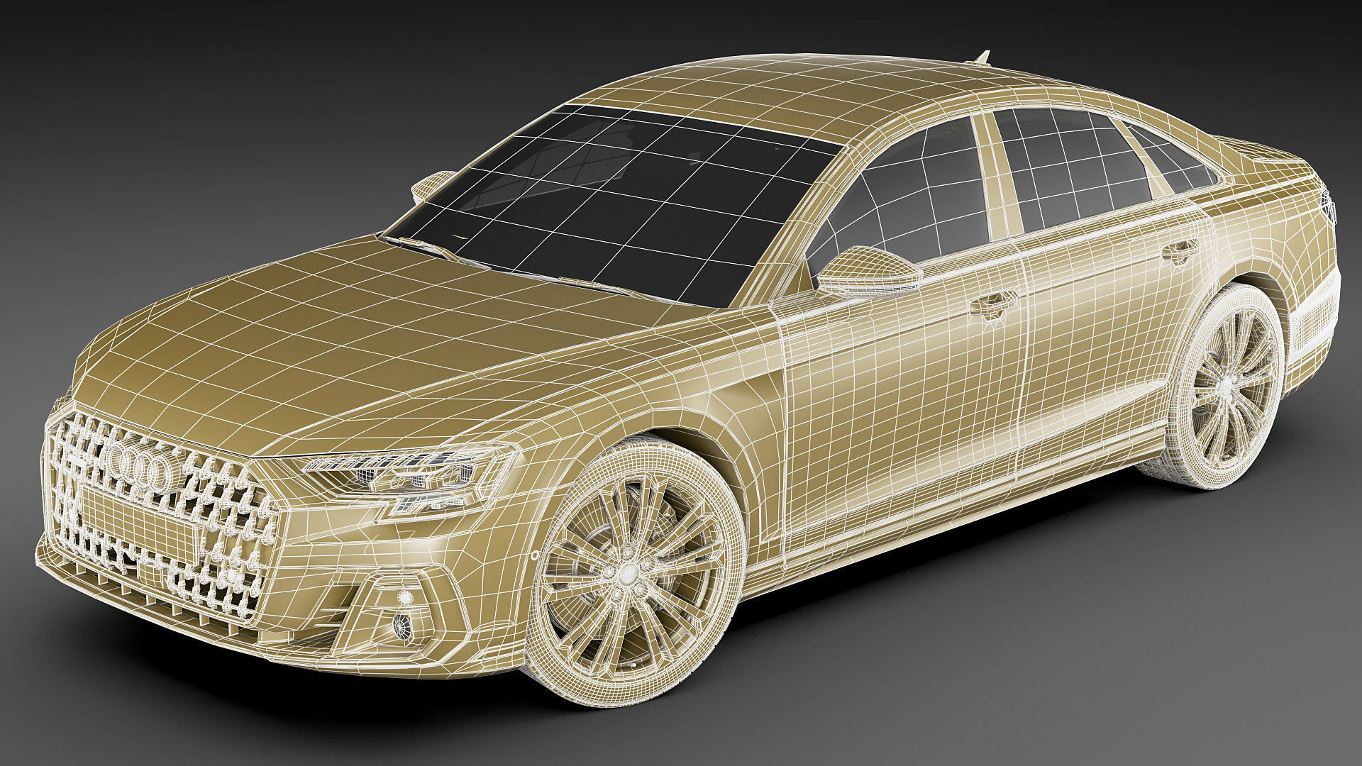 Audi A8 and A8L 2022 3D model_36