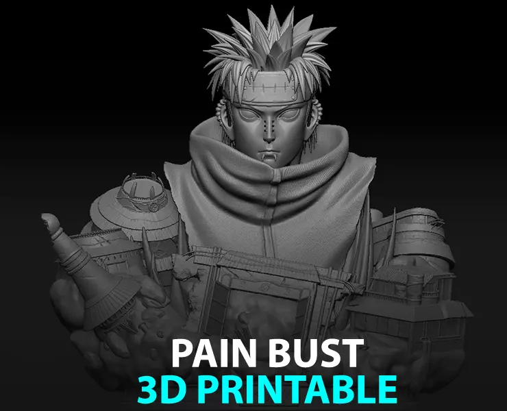 Pain Bust - 3D printable  3D print model_0