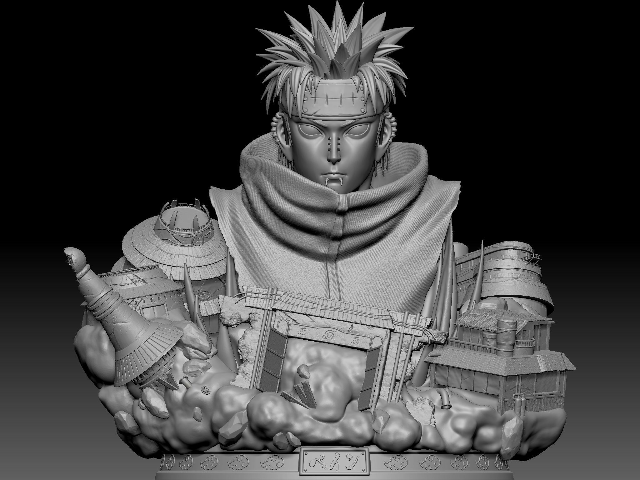Pain Bust - 3D printable  3D print model_3