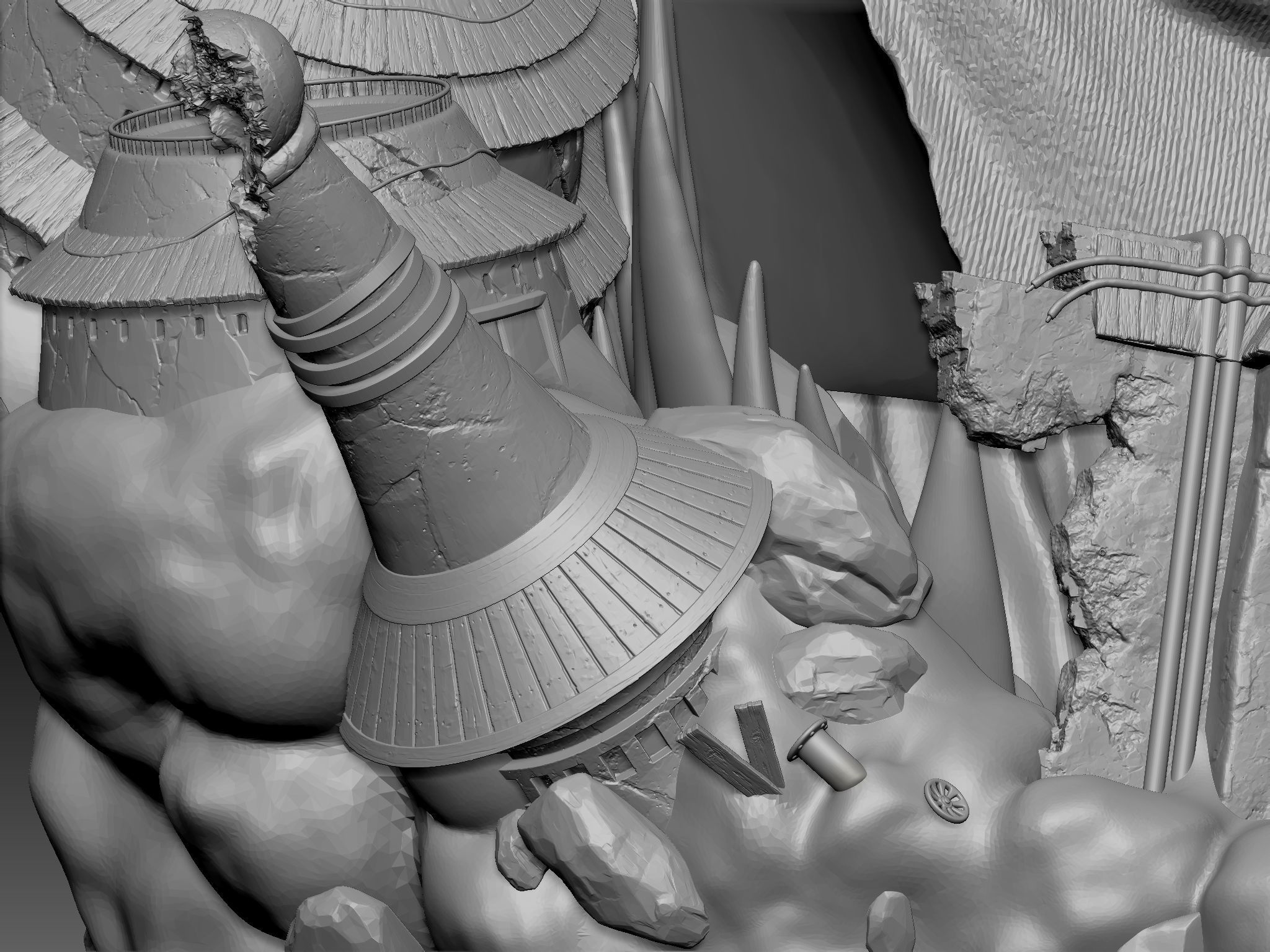 Pain Bust - 3D printable  3D print model_6