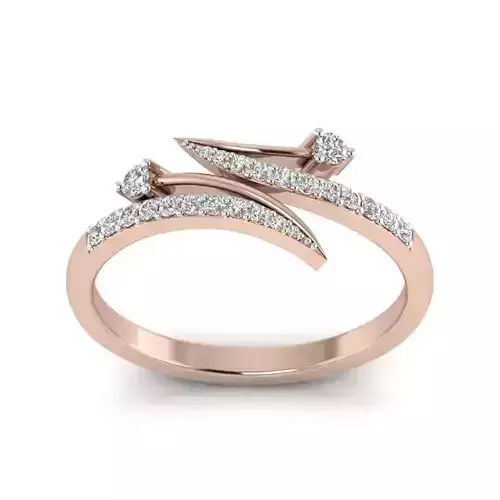 Diamond solitaire wedding engagement ring with 360 view