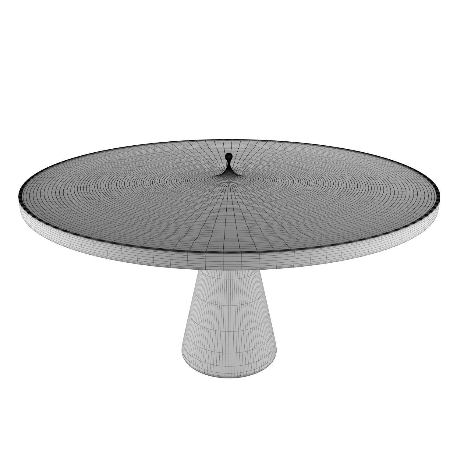 Wavy Table 3D model_2