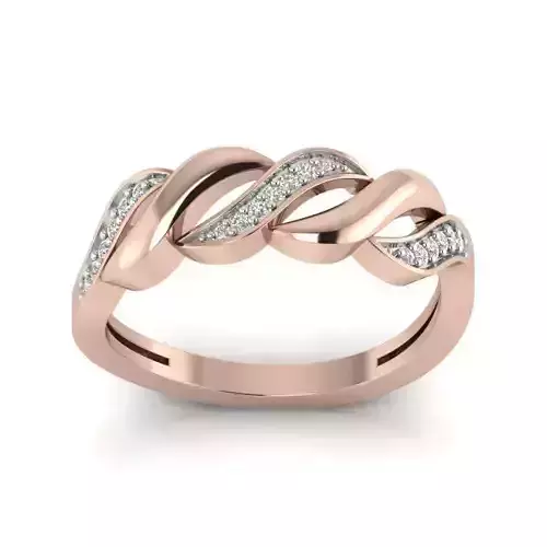 Women solitaire wedding ring 3dm stl render detail 