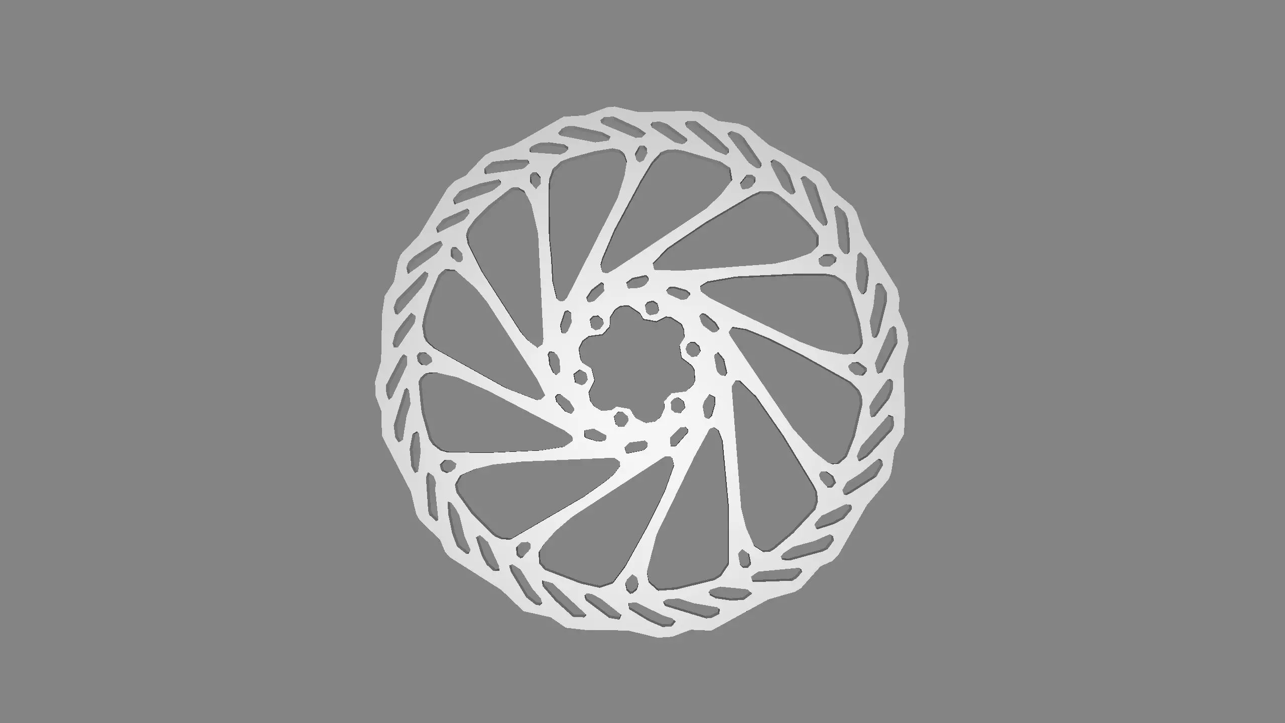 3D Bike rotor brake 203mm 3D model