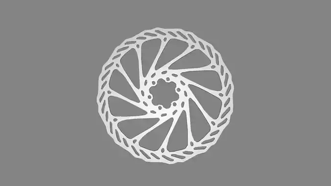 3D Bike rotor brake 203mm 3D model