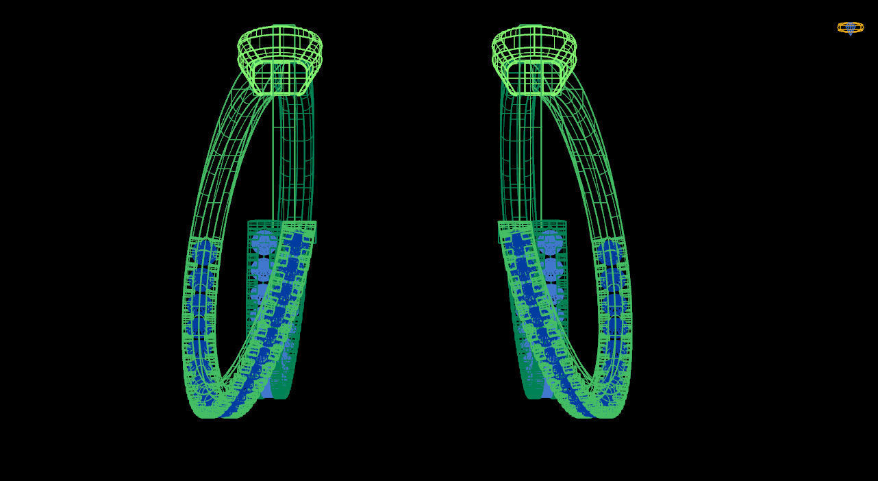 Twist Hoop Earrings stl file 3D print model_12