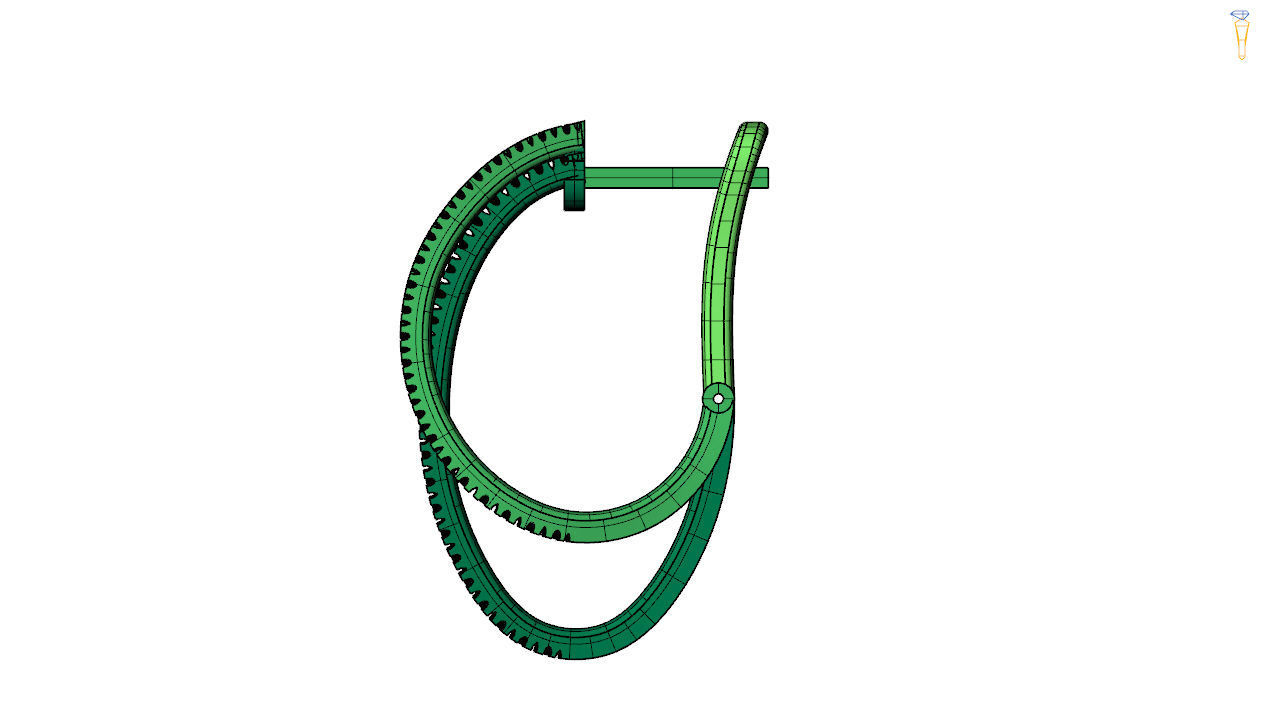 Twist Hoop Earrings stl file 3D print model_14