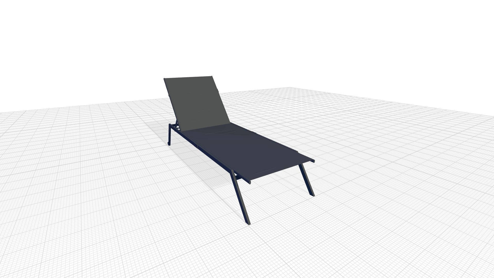 Kresge Long Reclining Chaise Lounge Set  3D model_4