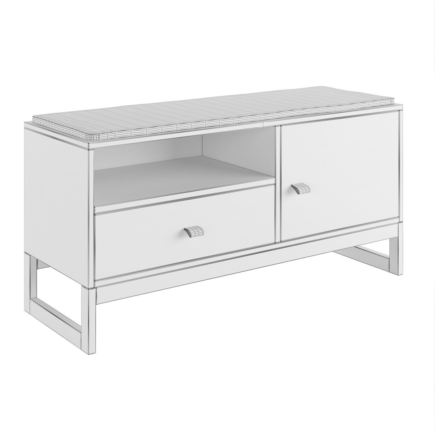 Bench Hallway Furniture Slussen 3D model CGTrader