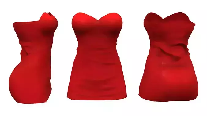 Strapless Mini Dress