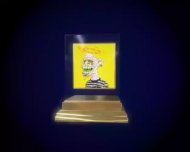 Mutant Ape 8 Gold Club Low-poly 3D model