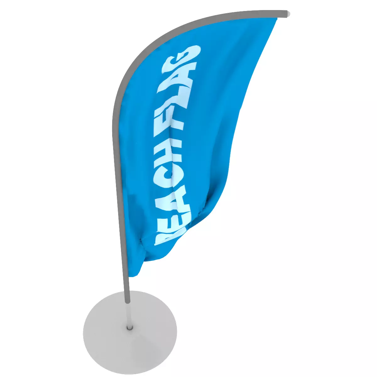 beach flags flags stand outdoor garden golf forest summer 3D model_0