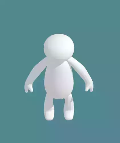 LowPoly for hyper casual game character Low-poly 3D model