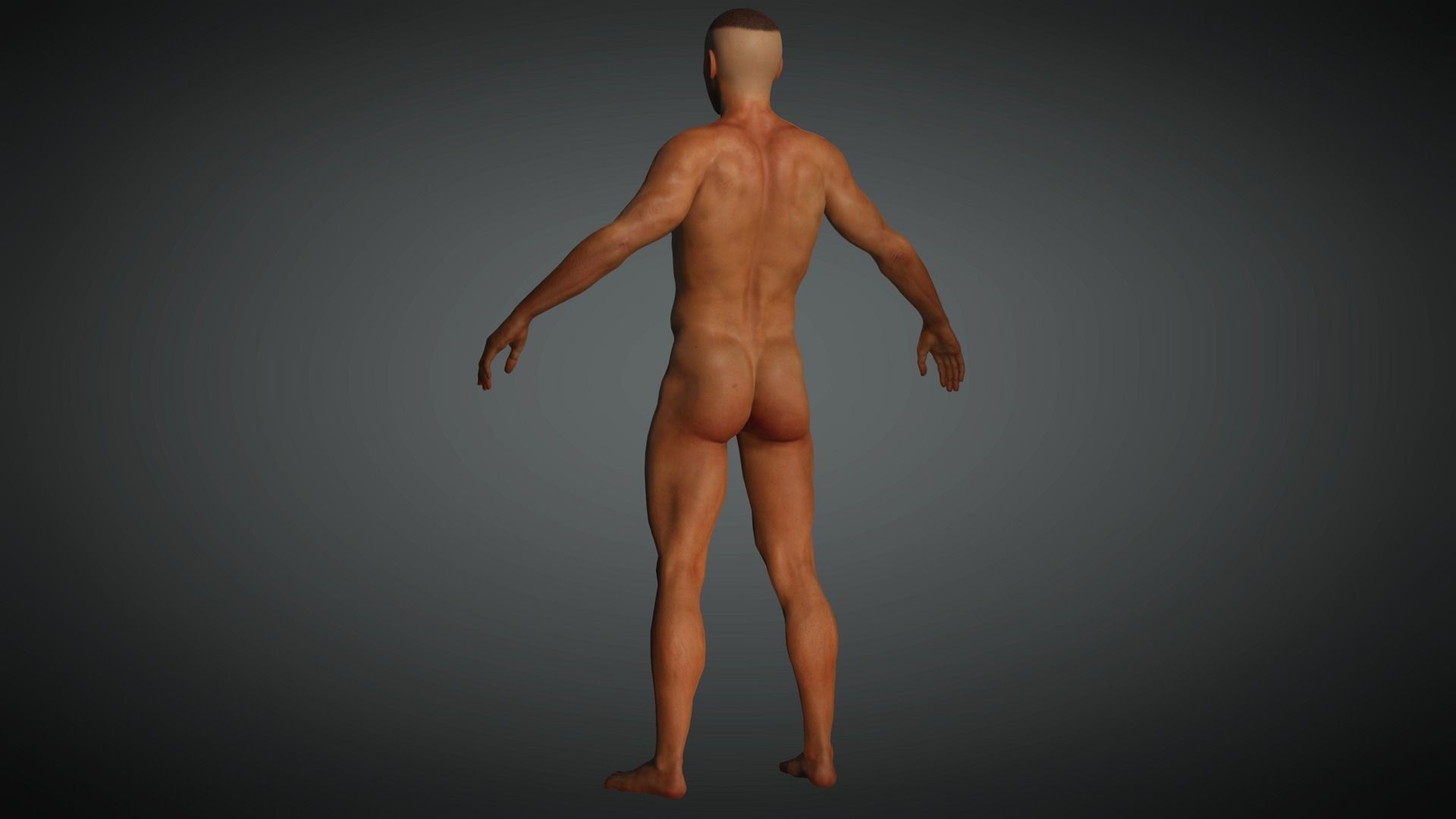 AAA Realistic Male Character 21 Low-poly 3D model_8