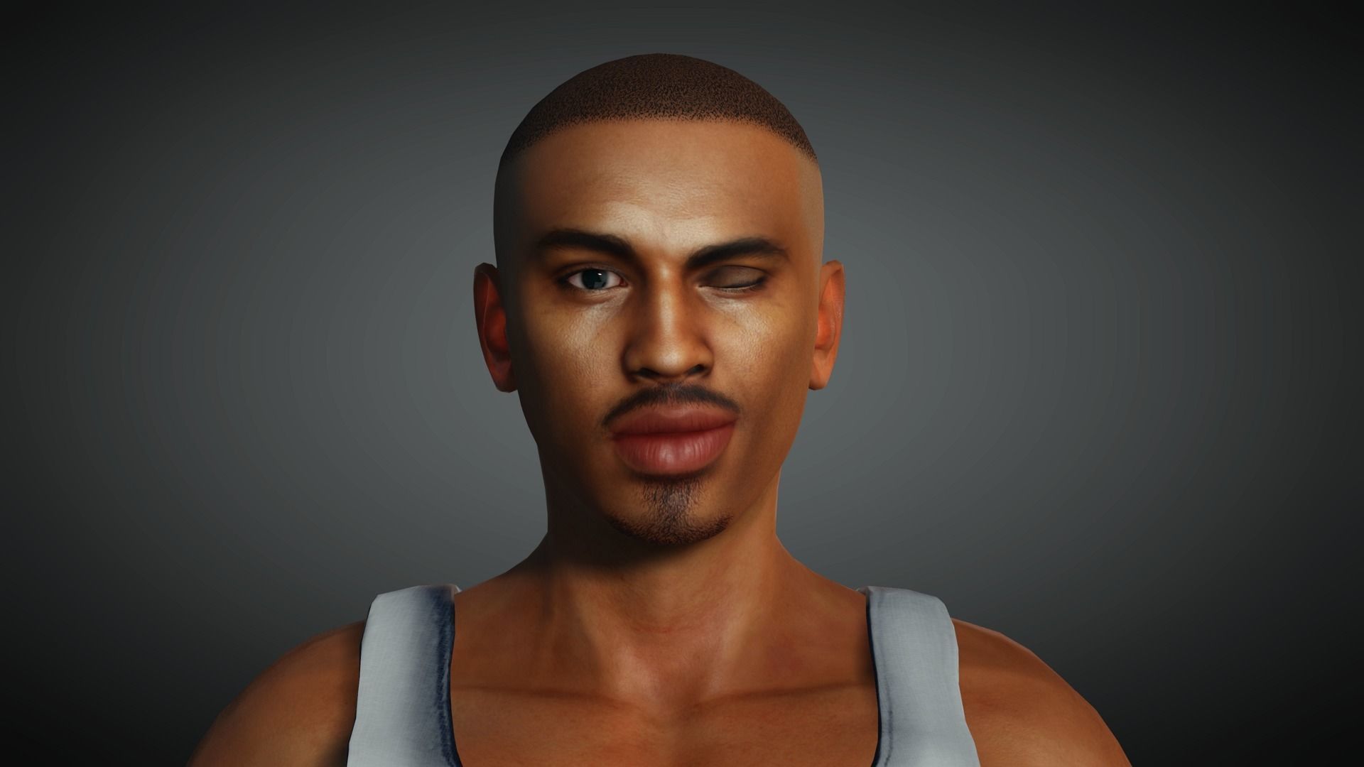 AAA Realistic Male Character 21 Low-poly 3D model_13