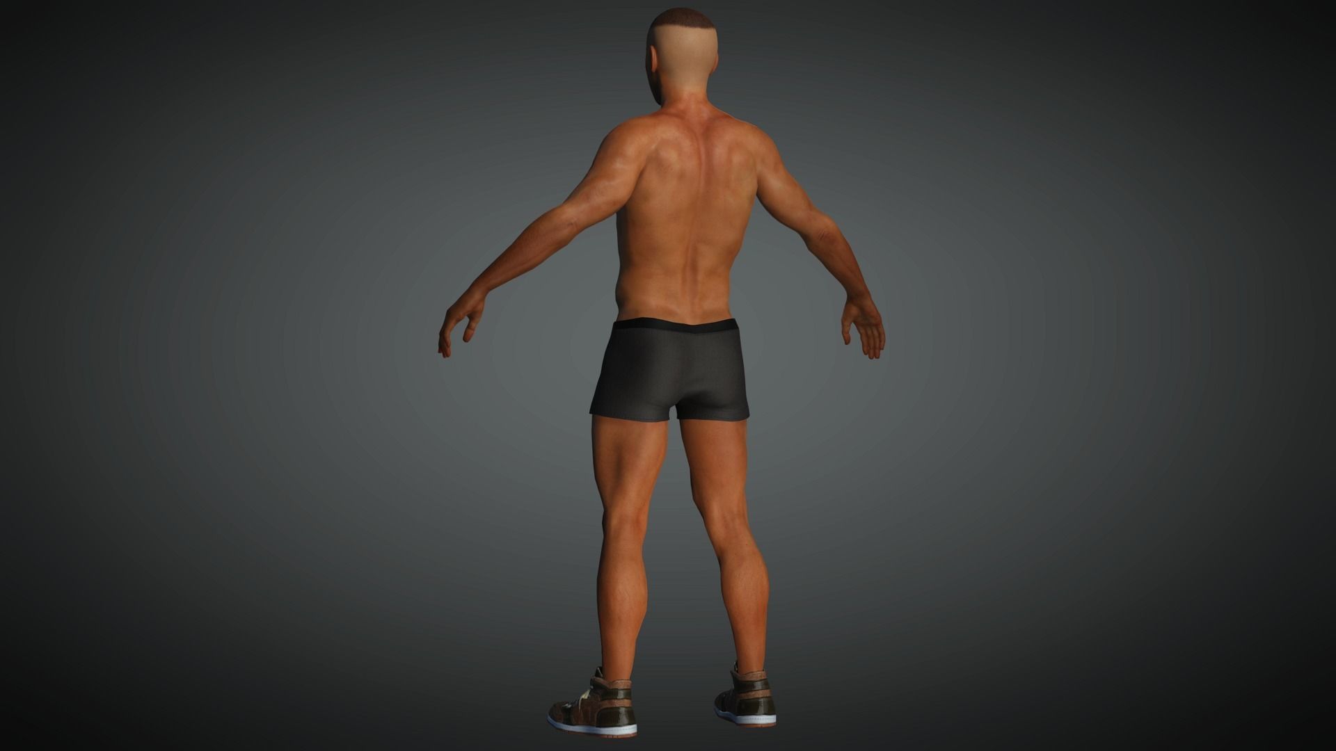 AAA Realistic Male Character 21 Low-poly 3D model_7