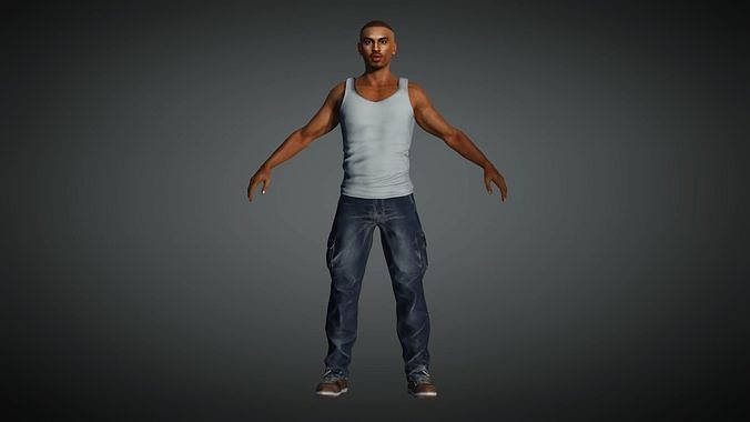 AAA Realistic Male Character 21 Low-poly 3D model