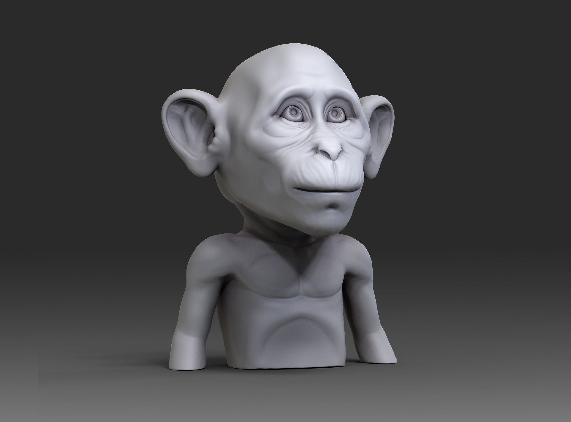 Putin Baby Monkey 3D print model_1