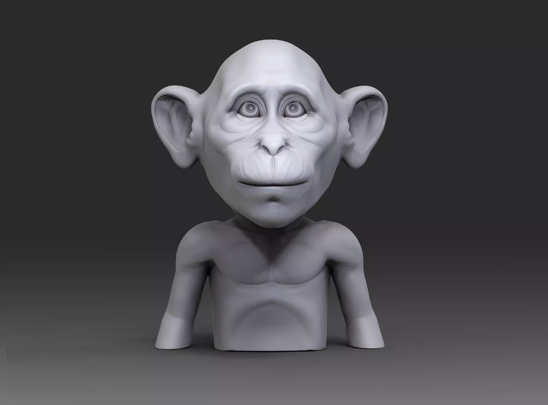 Putin Baby Monkey 3D print model_0