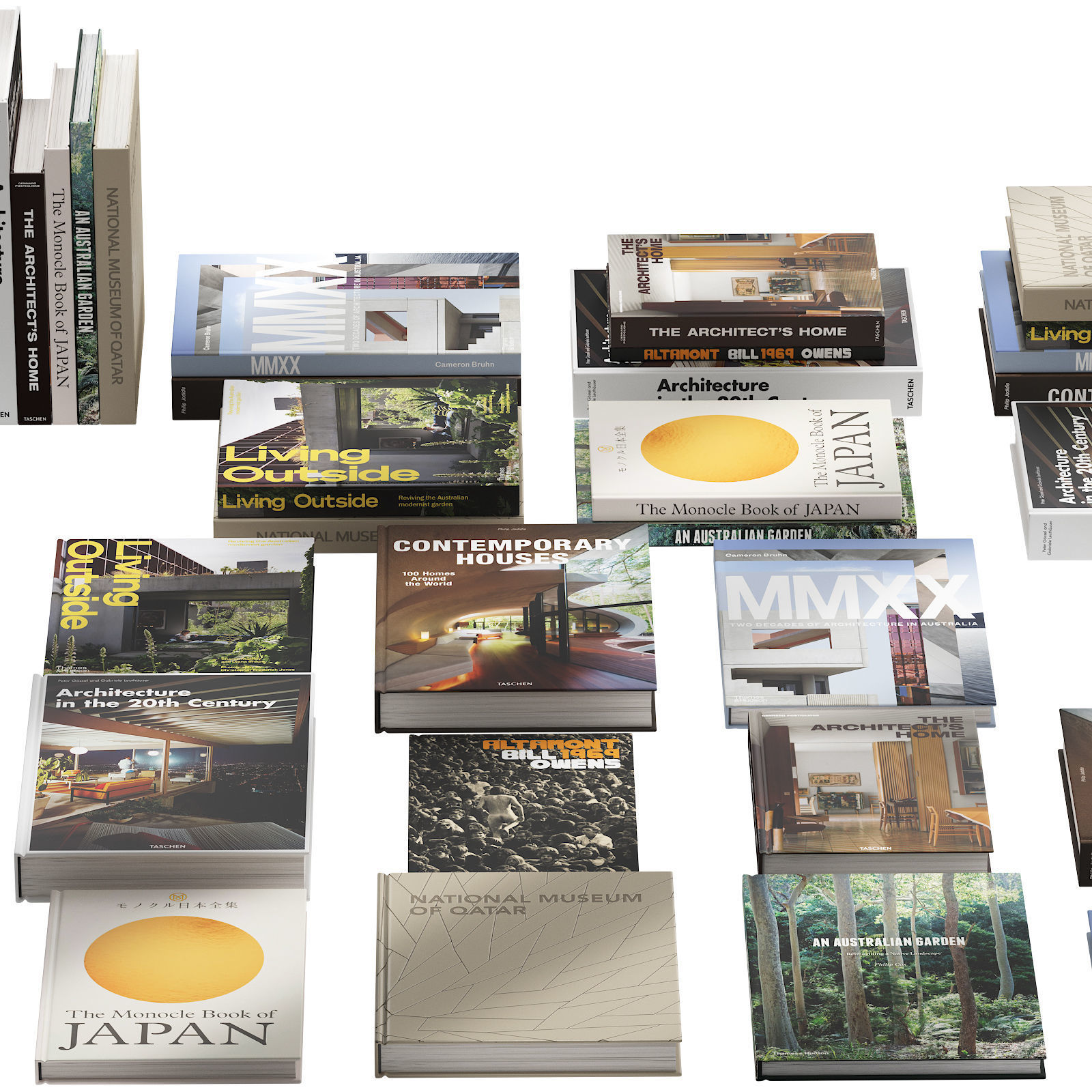 093 Decorative books set 15 Arch and Nature 01 3D model_15