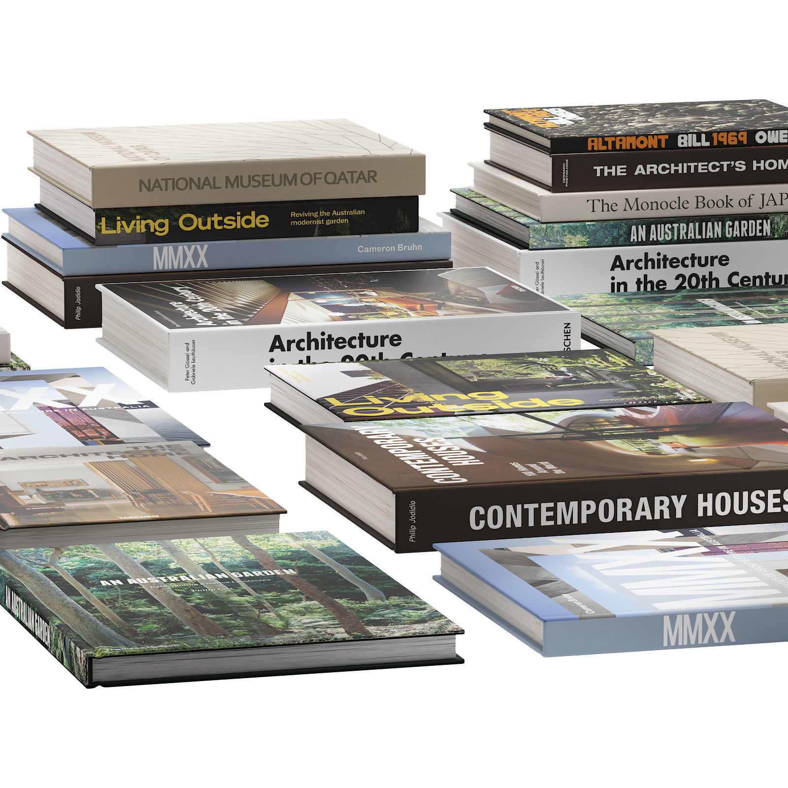 093 Decorative books set 15 Arch and Nature 01 3D model_14