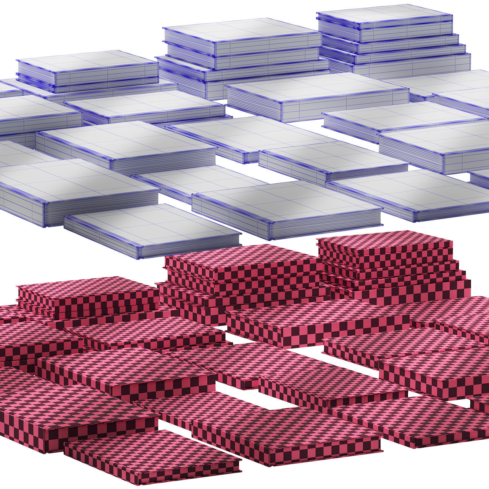 093 Decorative books set 15 Arch and Nature 01 3D model_12