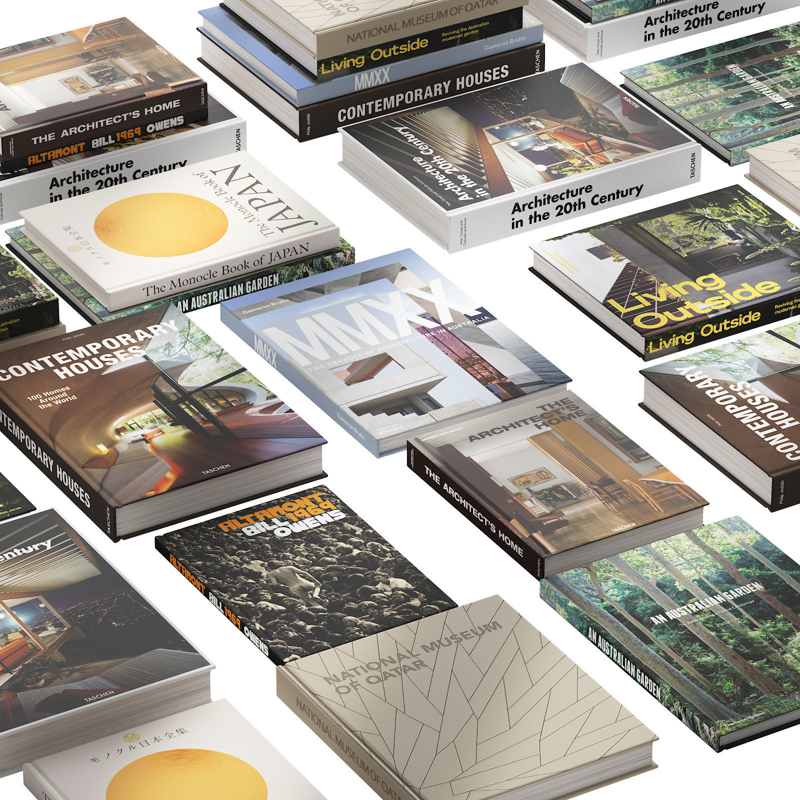 093 Decorative books set 15 Arch and Nature 01 3D model_13