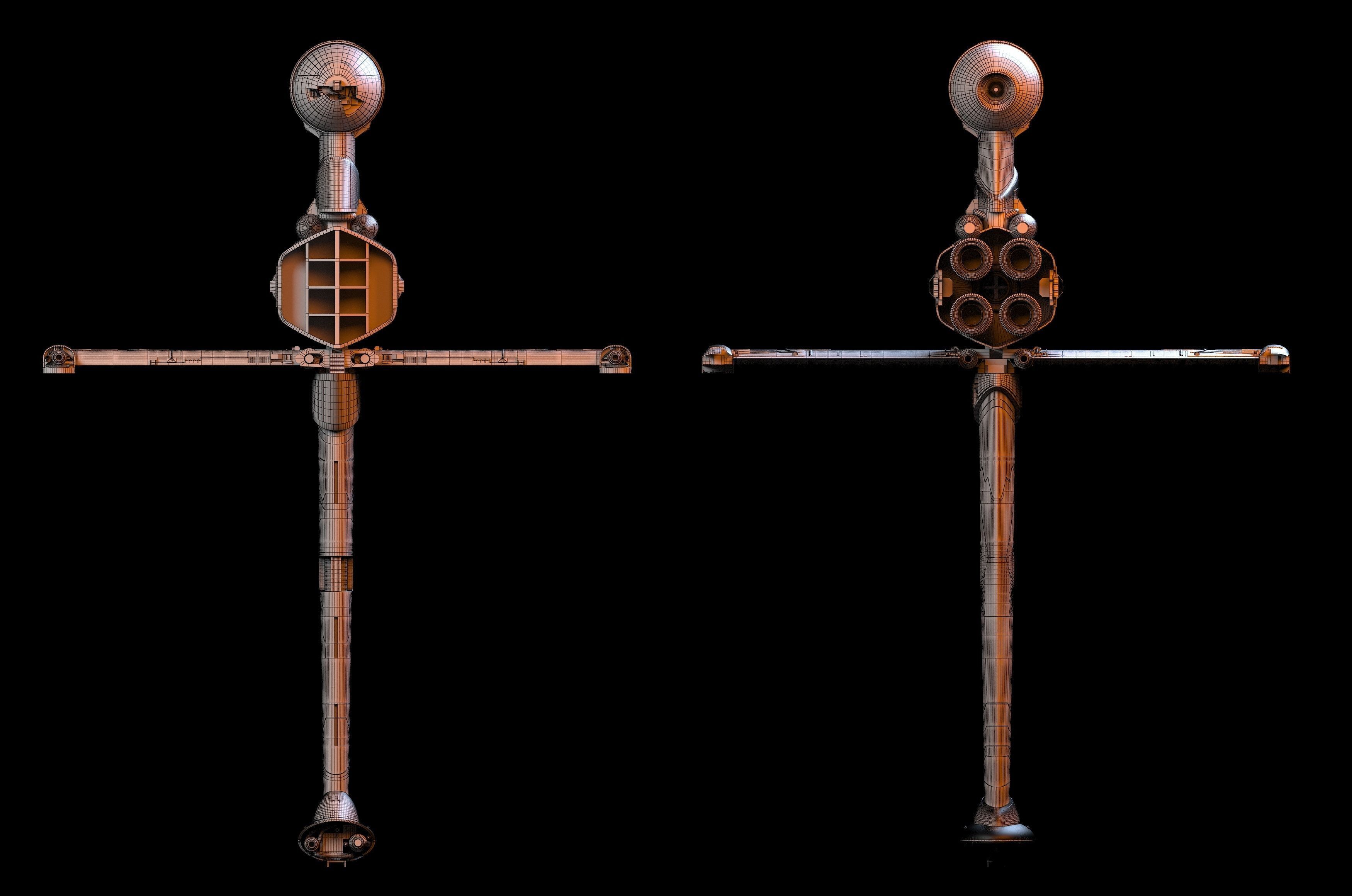 B Wing Star Wars 3D model_11