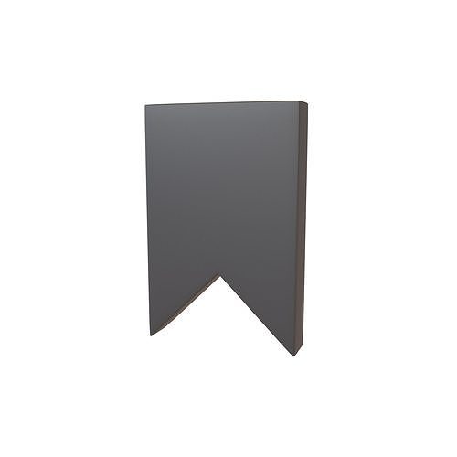 Bookmark Symbol v2 001 Low-poly 3D model