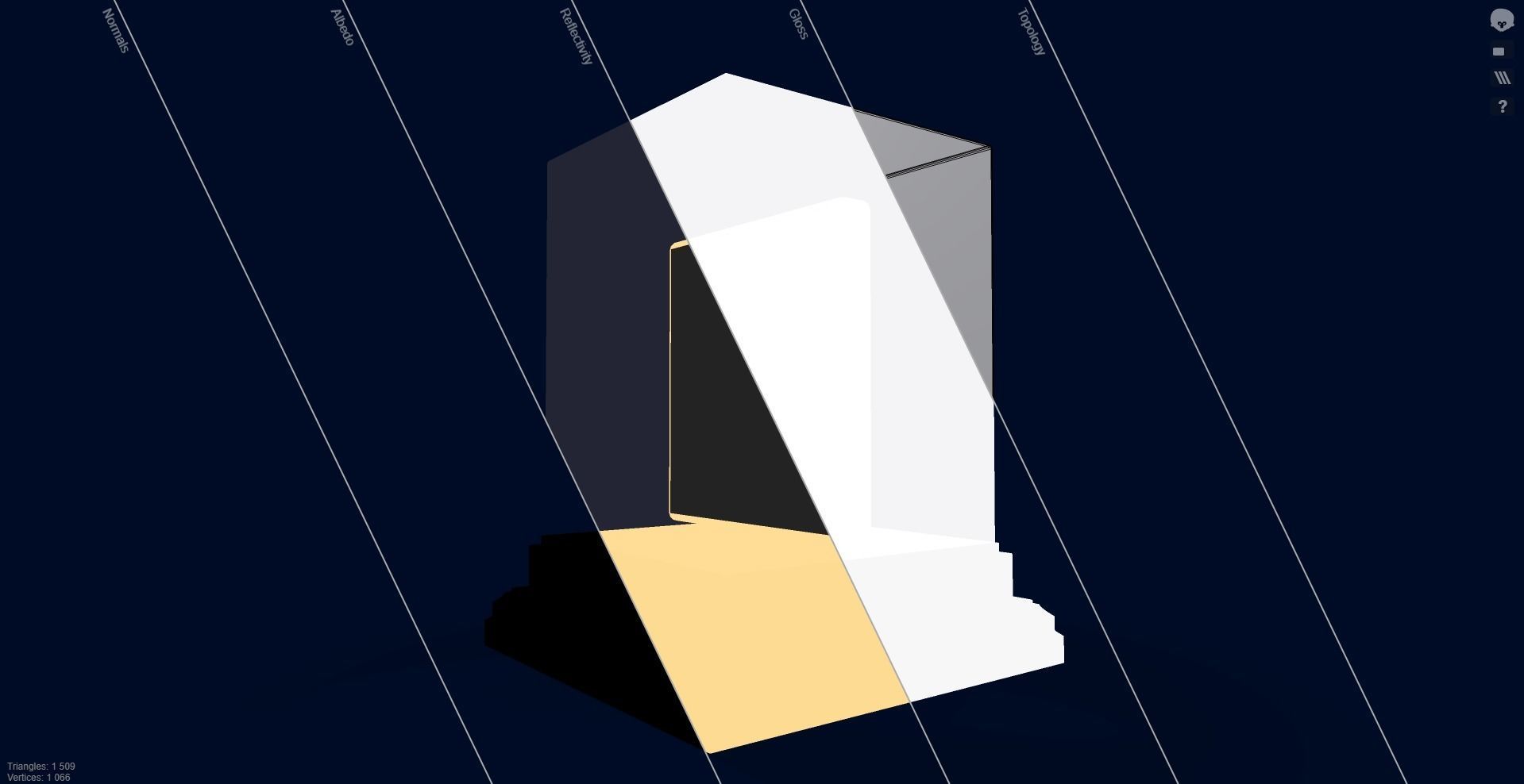 Mutant Ape 10 Gold Club Low-poly 3D model_10