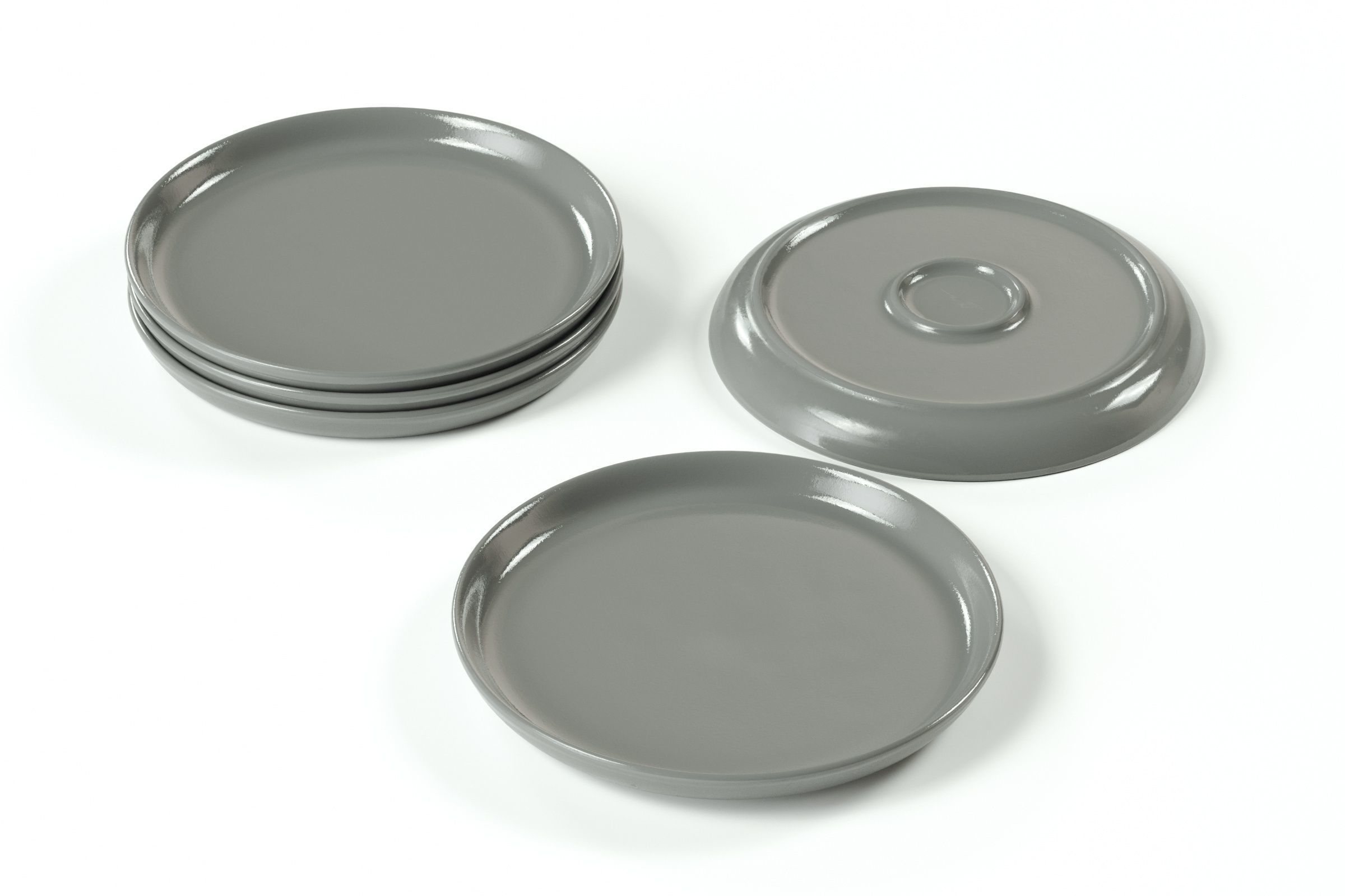 Bitz - Gastro plate 21 cm green 3D model_4